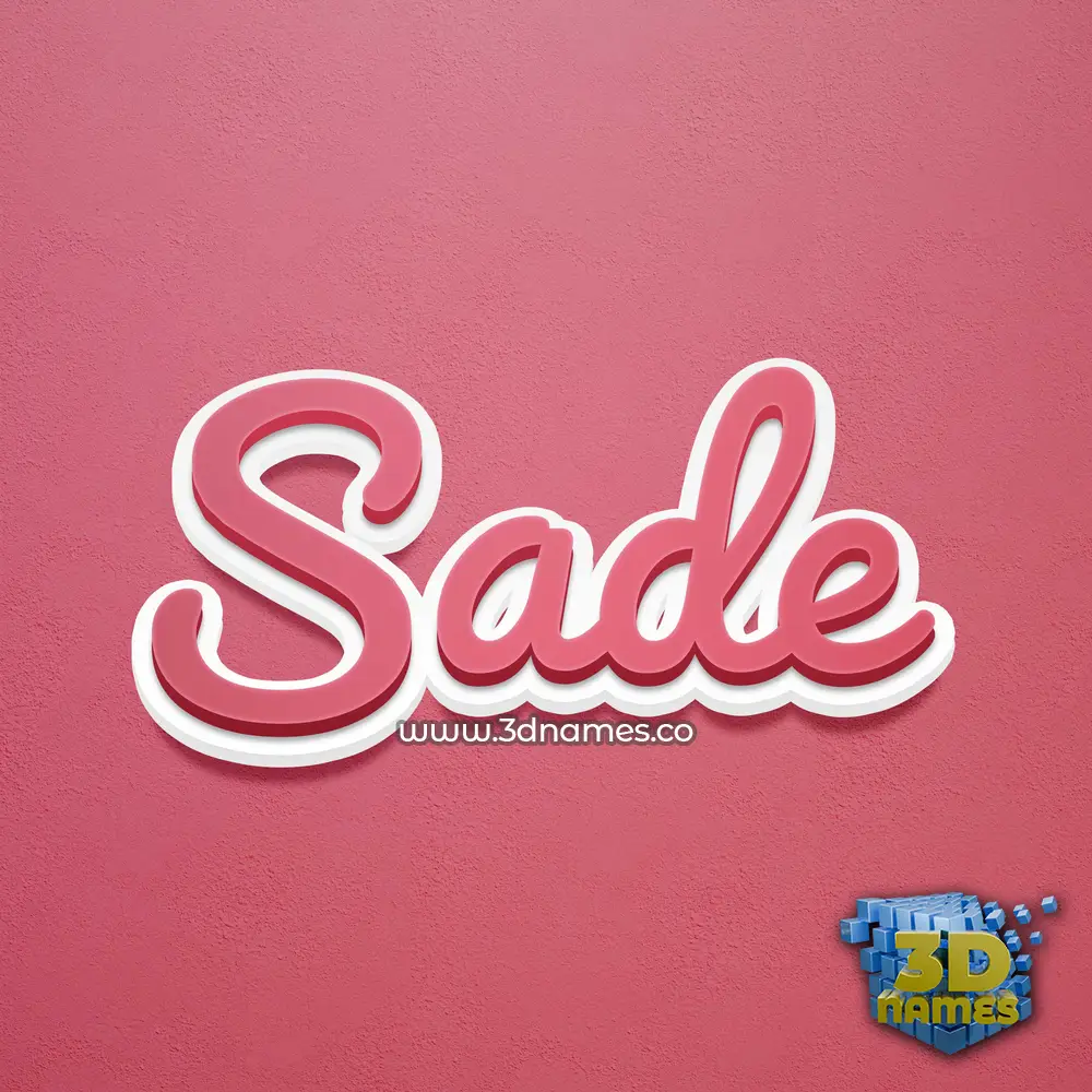 sade in Red Scribble style - 3D name wallpaper sade in Red Scribble style - 3D name wallpaper