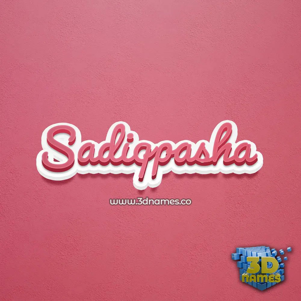 sadiqpasha in Red Scribble style - 3D name wallpaper sadiqpasha in Red Scribble style - 3D name wallpaper
