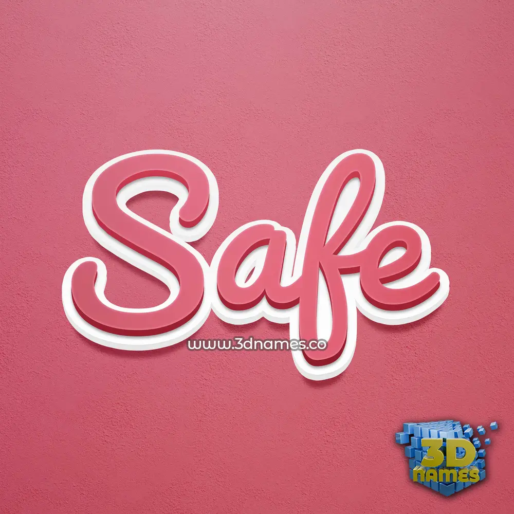 safe in Red Scribble style - 3D name wallpaper safe in Red Scribble style - 3D name wallpaper