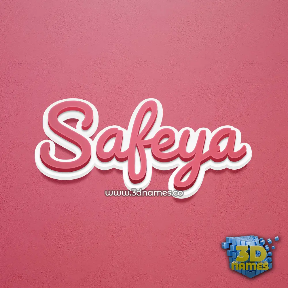 safeya in Red Scribble style - 3D name wallpaper safeya in Red Scribble style - 3D name wallpaper