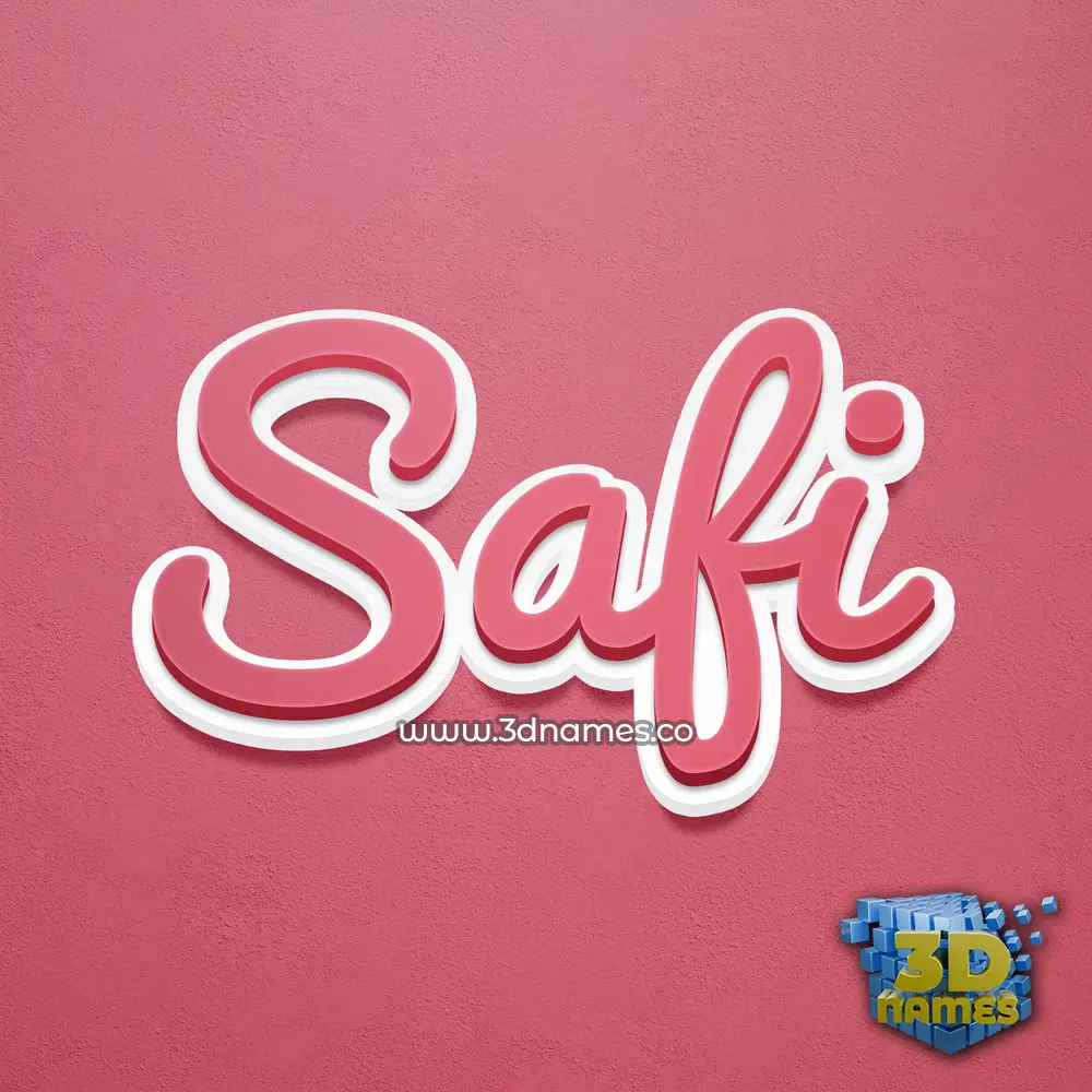 safi in Red Scribble style - 3D name wallpaper safi in Red Scribble style - 3D name wallpaper