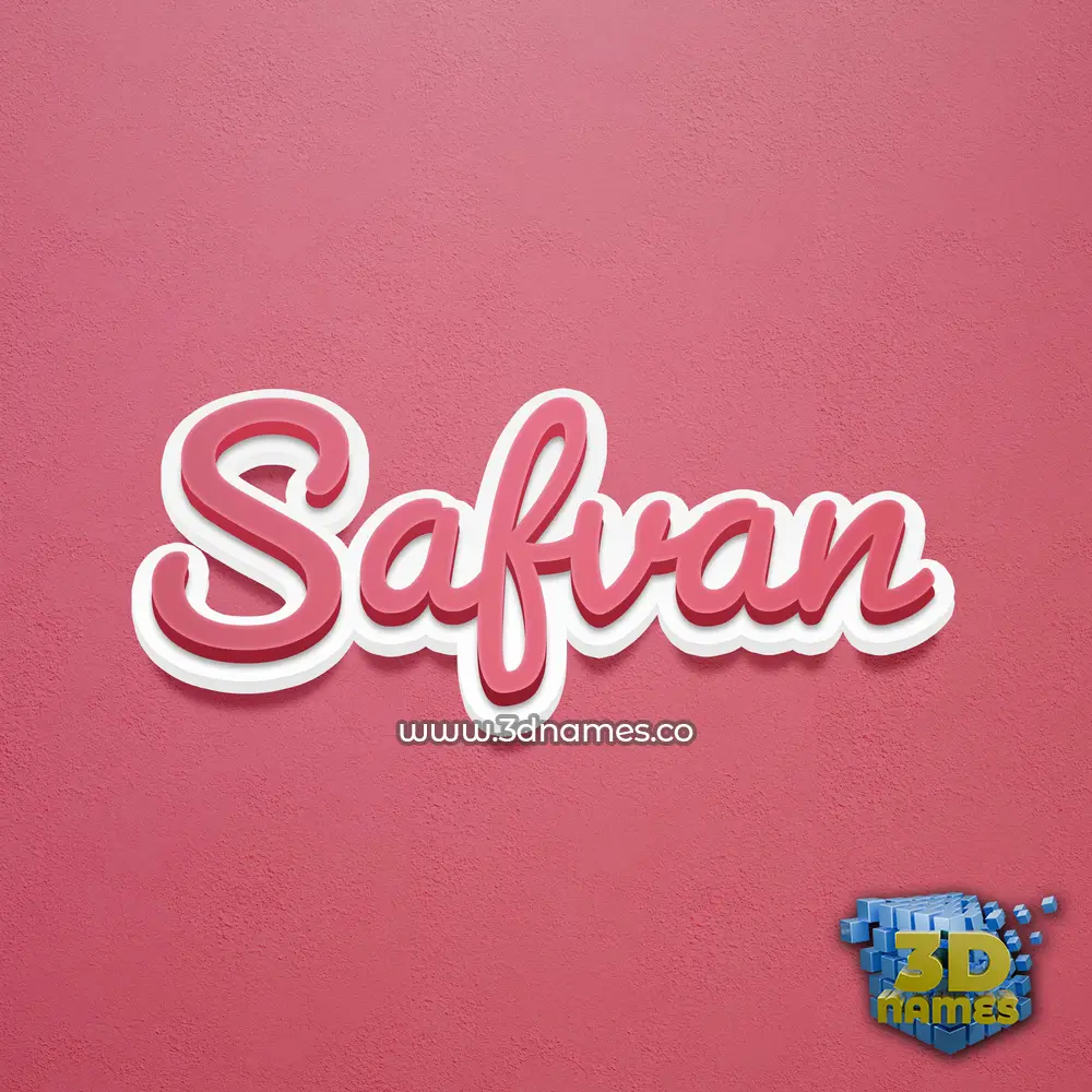 safvan in Red Scribble style - 3D name wallpaper safvan in Red Scribble style - 3D name wallpaper