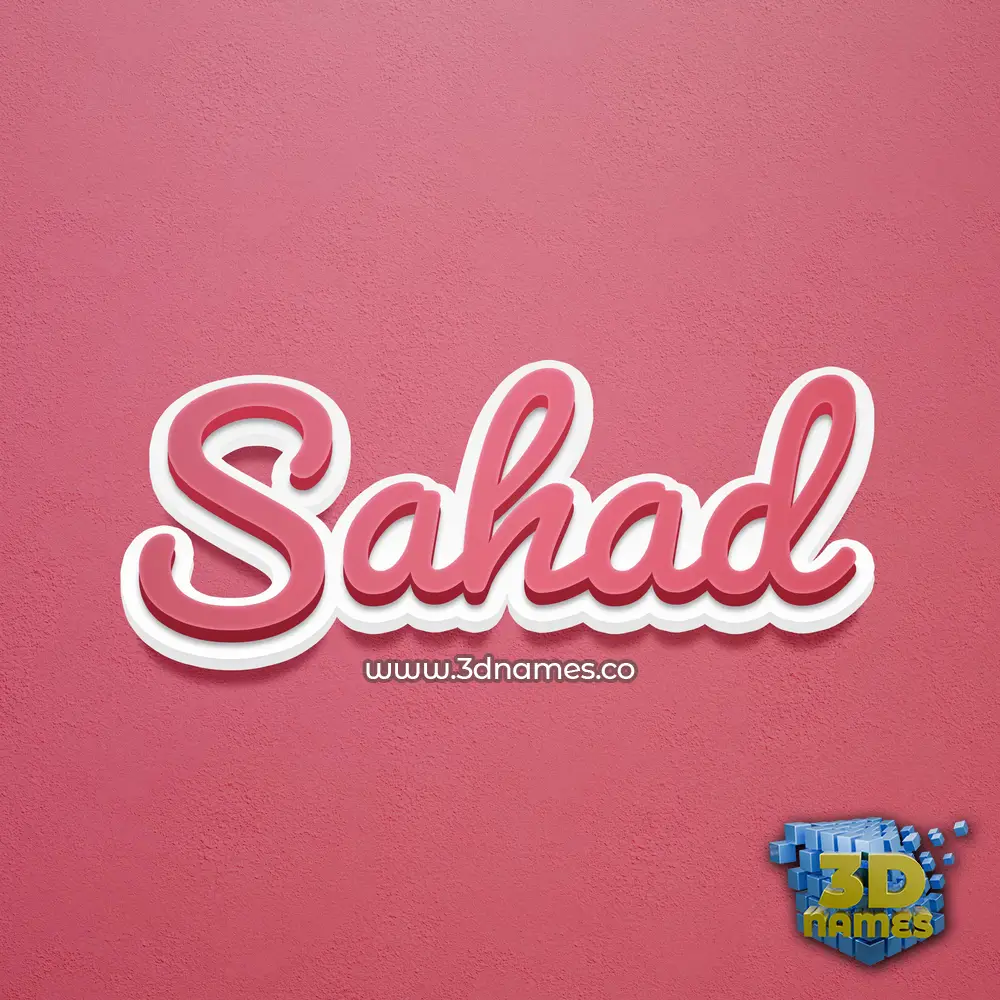 sahad in Red Scribble style - 3D name wallpaper sahad in Red Scribble style - 3D name wallpaper