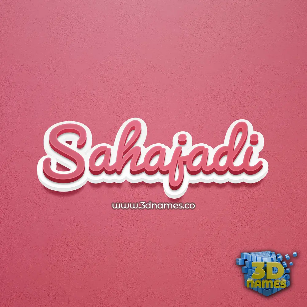 sahajadi in Red Scribble style - 3D name wallpaper sahajadi in Red Scribble style - 3D name wallpaper