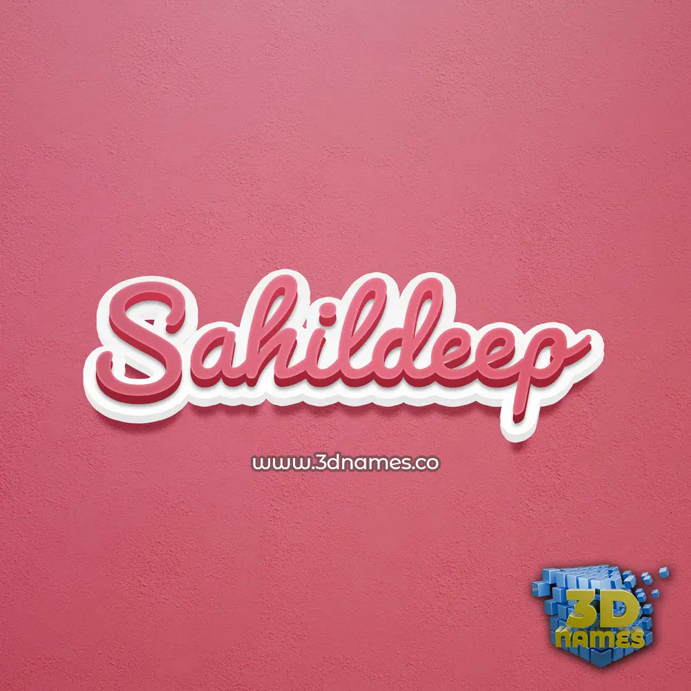 sahildeep in Red Scribble style - 3D name wallpaper sahildeep in Red Scribble style - 3D name wallpaper