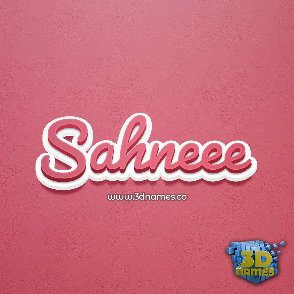 sahneee in Red Scribble style - 3D name wallpaper sahneee in Red Scribble style - 3D name wallpaper