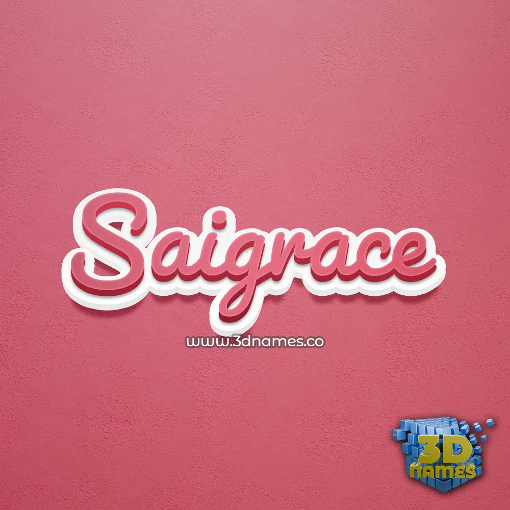 saigrace in Red Scribble style - 3D name wallpaper saigrace in Red Scribble style - 3D name wallpaper