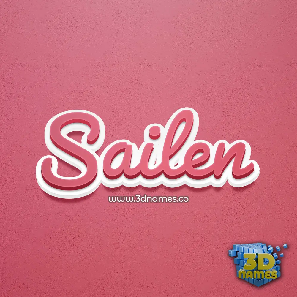 sailen in Red Scribble style - 3D name wallpaper sailen in Red Scribble style - 3D name wallpaper