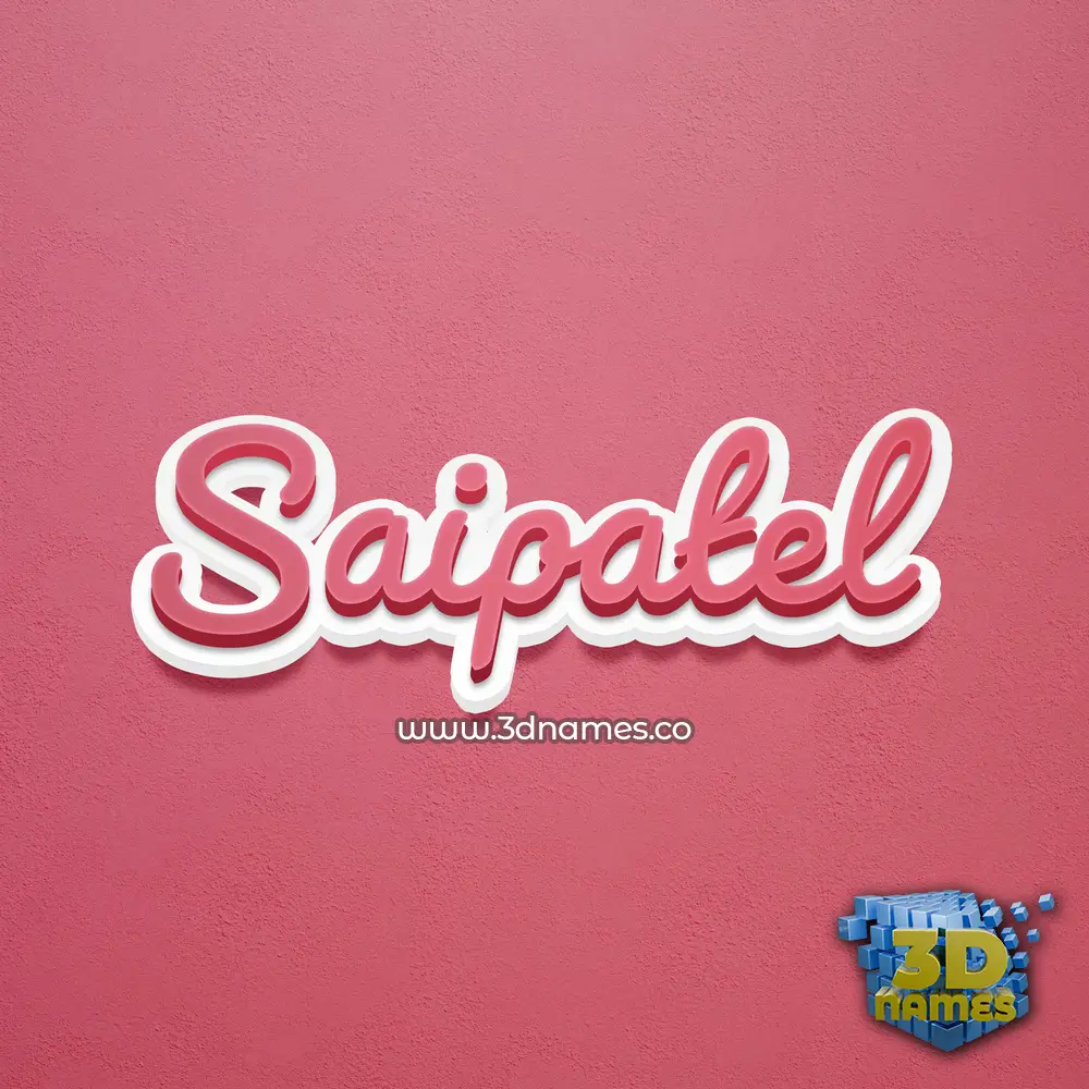 saipatel in Red Scribble style - 3D name wallpaper saipatel in Red Scribble style - 3D name wallpaper