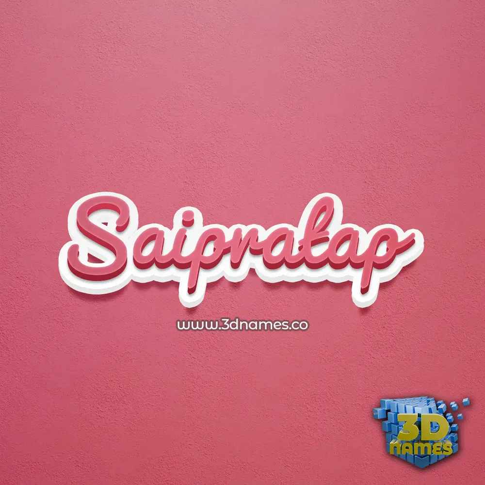 saipratap in Red Scribble style - 3D name wallpaper saipratap in Red Scribble style - 3D name wallpaper