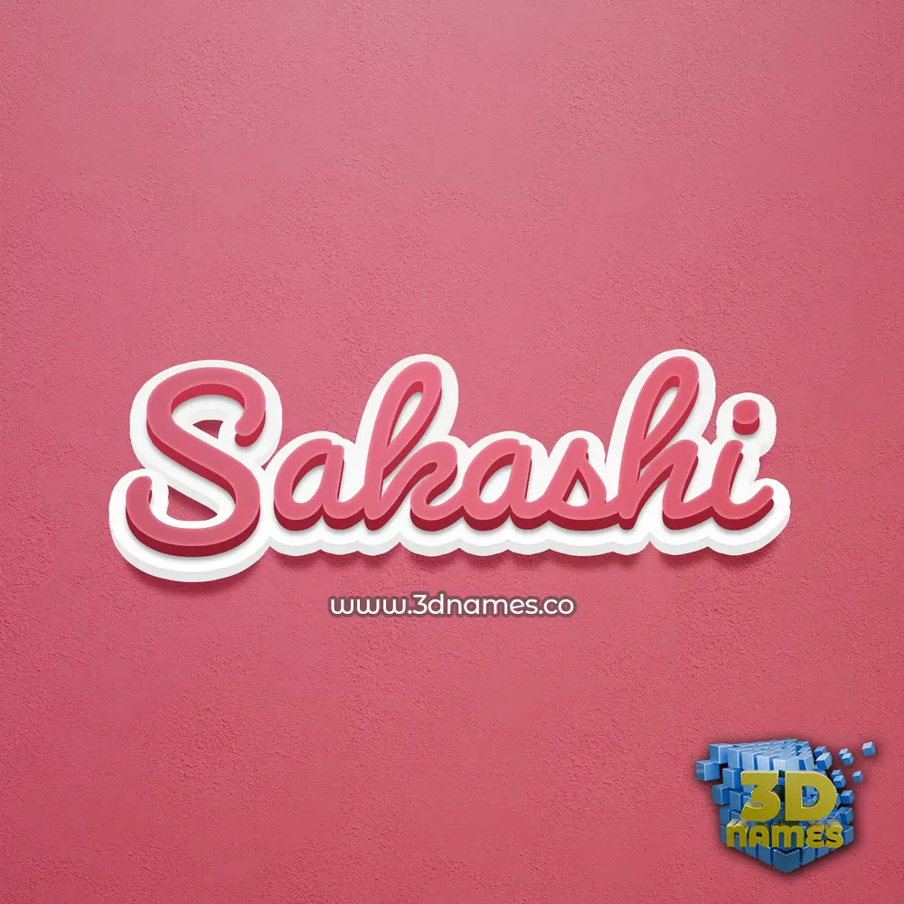 sakashi in Red Scribble style - 3D name wallpaper sakashi in Red Scribble style - 3D name wallpaper
