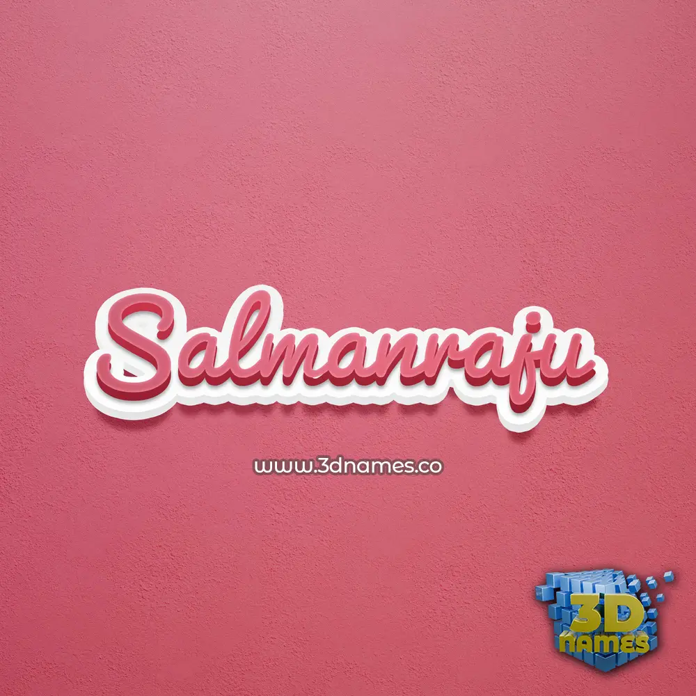 salmanraju in Red Scribble style - 3D name wallpaper salmanraju in Red Scribble style - 3D name wallpaper