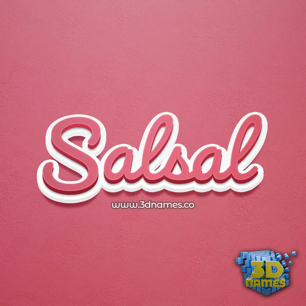 salsal in Red Scribble style - 3D name wallpaper salsal in Red Scribble style - 3D name wallpaper