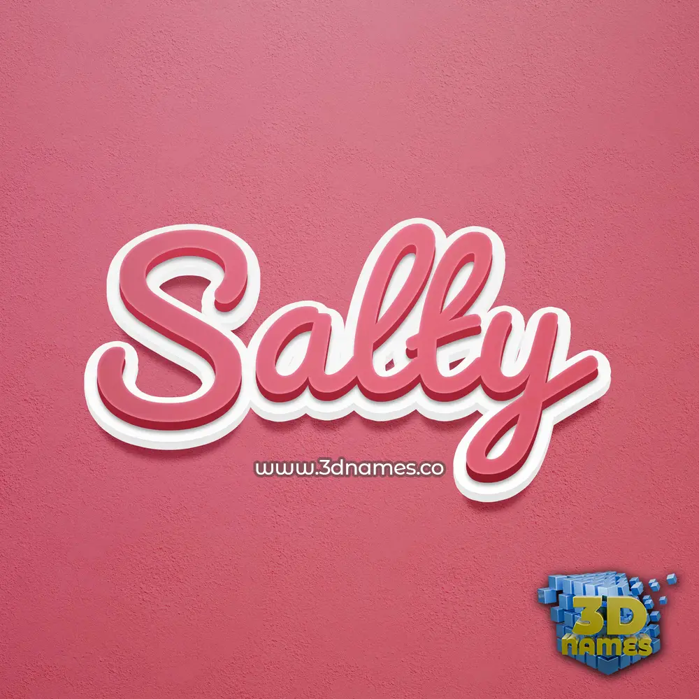 salty in Red Scribble style - 3D name wallpaper salty in Red Scribble style - 3D name wallpaper