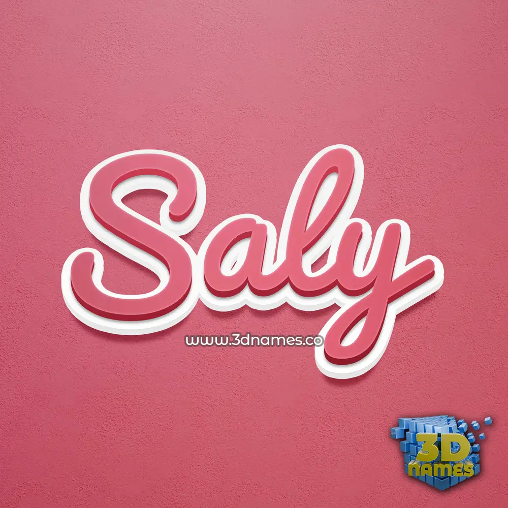 saly in Red Scribble style - 3D name wallpaper saly in Red Scribble style - 3D name wallpaper