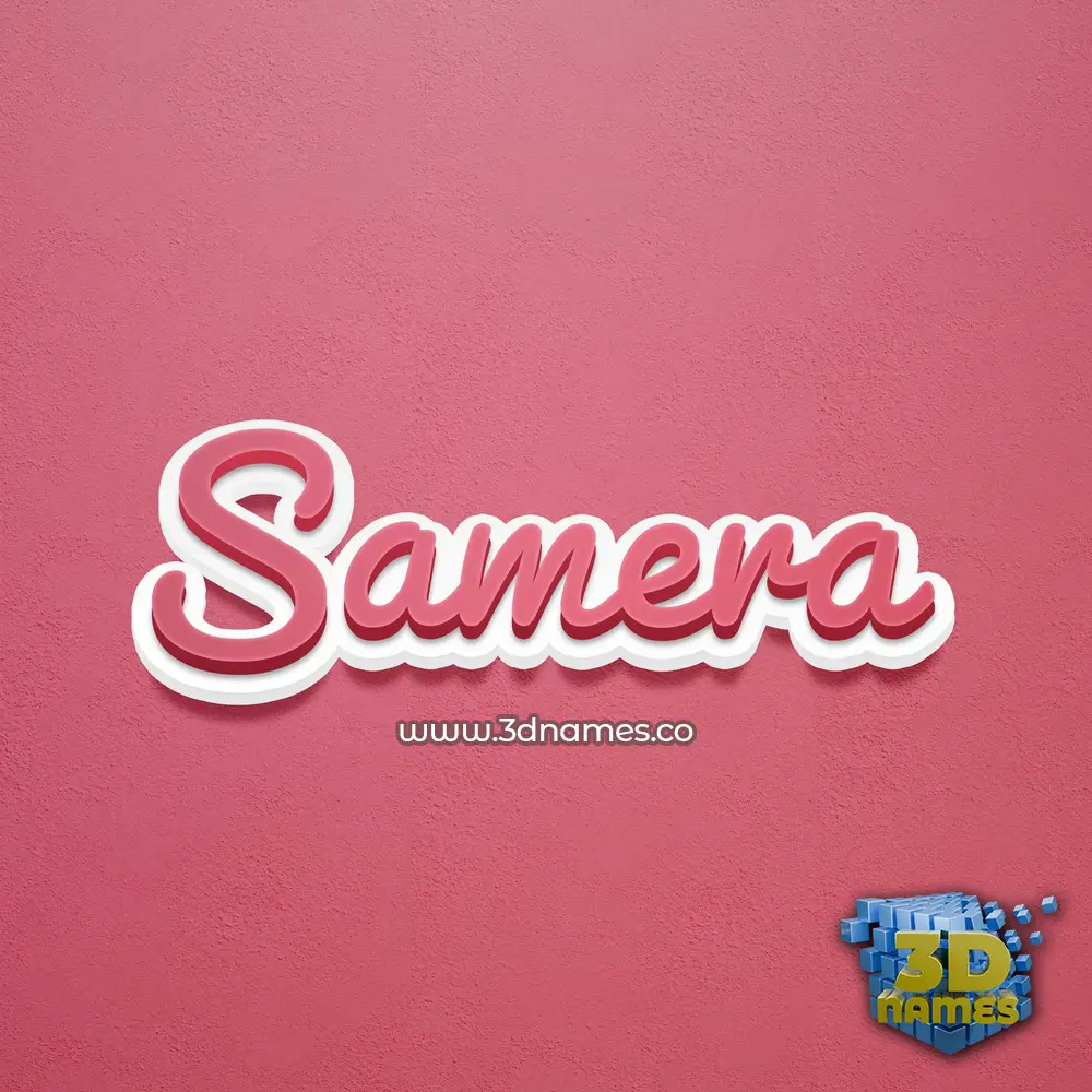 samera in Red Scribble style - 3D name wallpaper samera in Red Scribble style - 3D name wallpaper