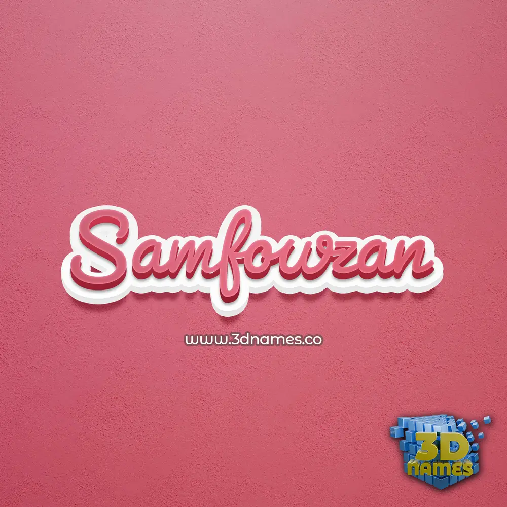 samfowzan in Red Scribble style - 3D name wallpaper samfowzan in Red Scribble style - 3D name wallpaper