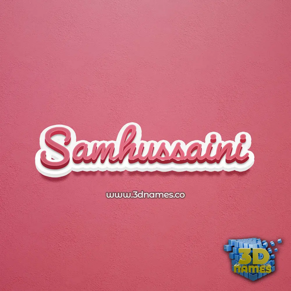samhussaini in Red Scribble style - 3D name wallpaper samhussaini in Red Scribble style - 3D name wallpaper
