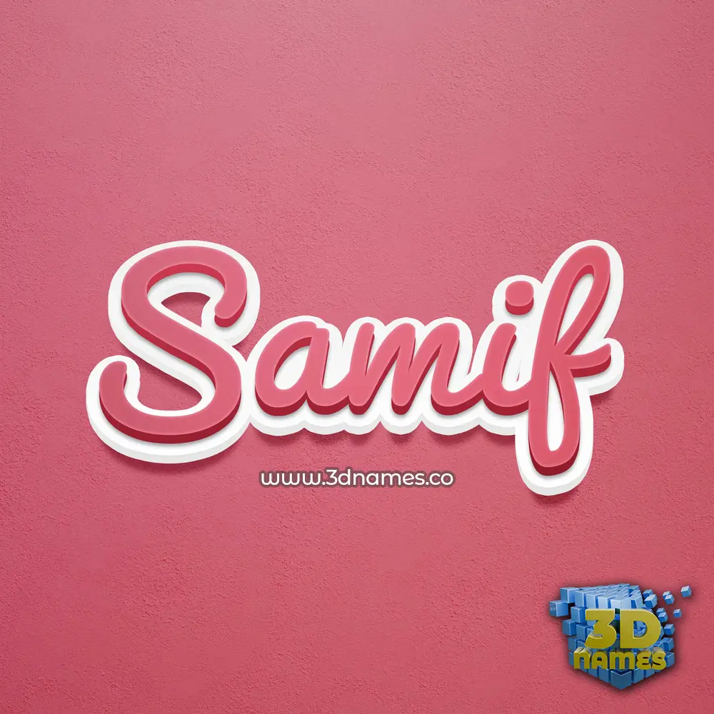 samif in Red Scribble style - 3D name wallpaper samif in Red Scribble style - 3D name wallpaper
