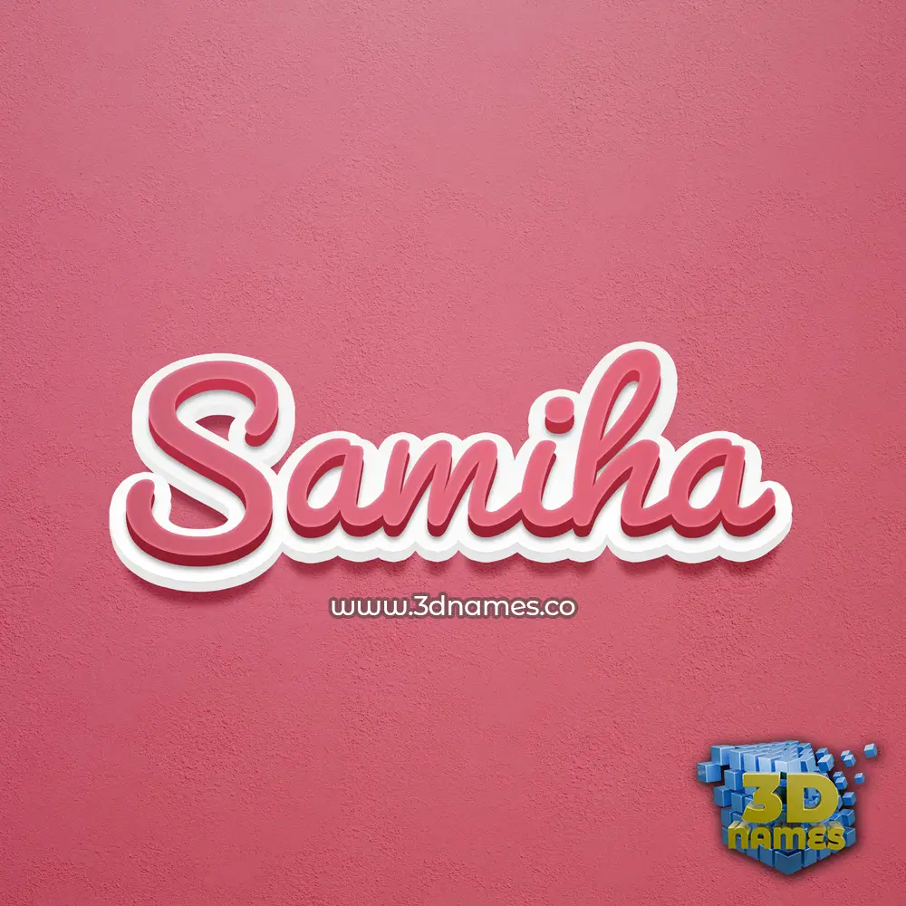 samiha in Red Scribble style - 3D name wallpaper samiha in Red Scribble style - 3D name wallpaper