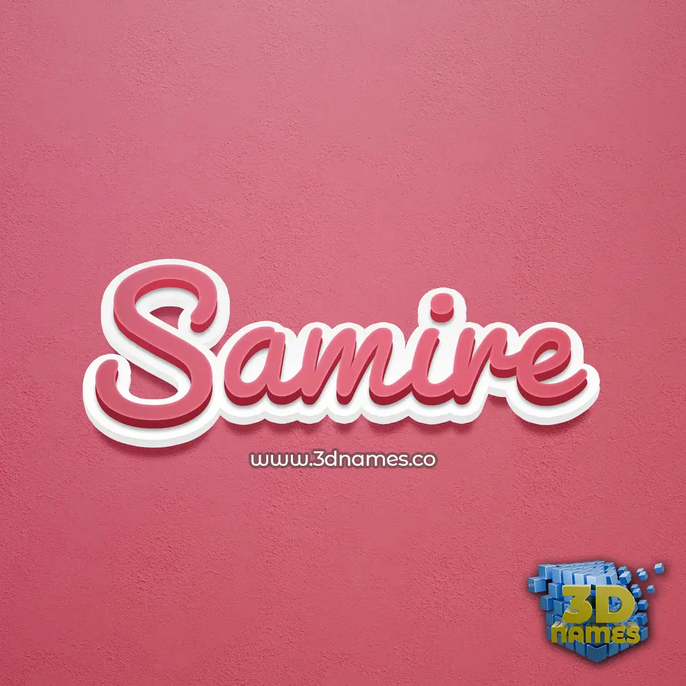 samire in Red Scribble style - 3D name wallpaper samire in Red Scribble style - 3D name wallpaper