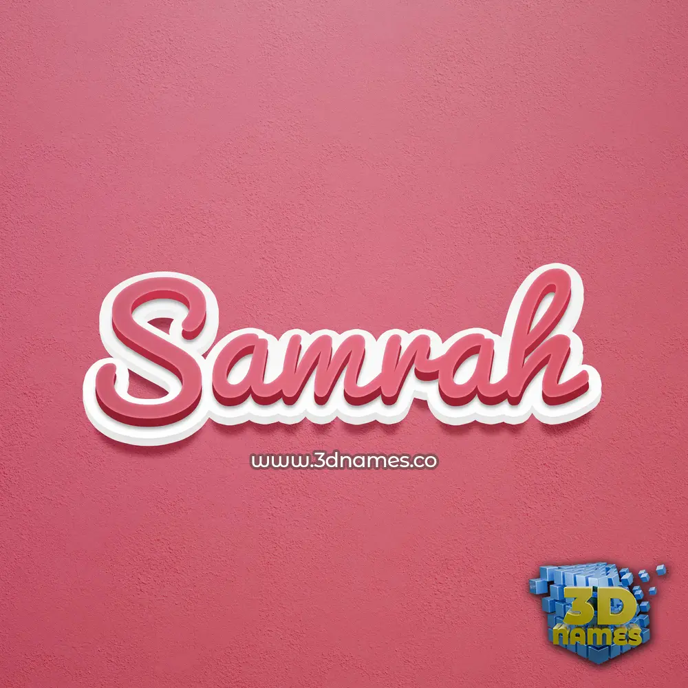 samrah in Red Scribble style - 3D name wallpaper samrah in Red Scribble style - 3D name wallpaper