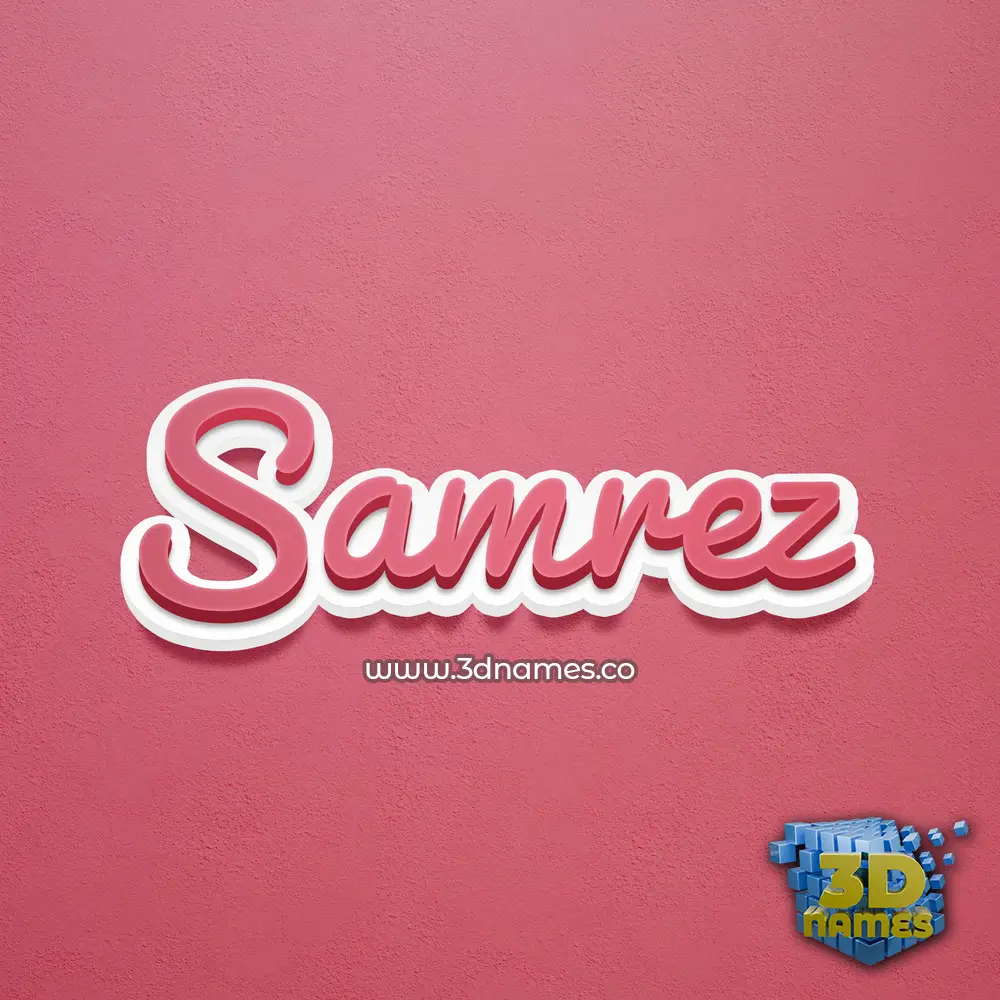 samrez in Red Scribble style - 3D name wallpaper samrez in Red Scribble style - 3D name wallpaper