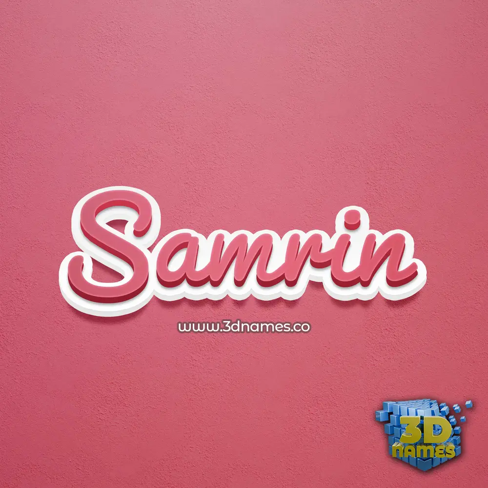 samrin in Red Scribble style - 3D name wallpaper samrin in Red Scribble style - 3D name wallpaper