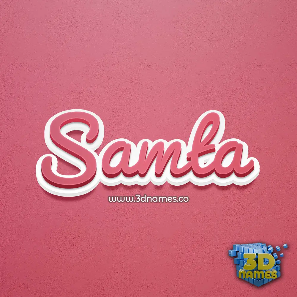 samta in Red Scribble style - 3D name wallpaper samta in Red Scribble style - 3D name wallpaper