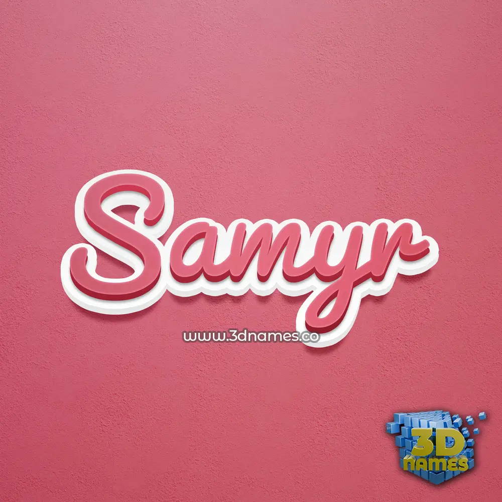 samyr in Red Scribble style - 3D name wallpaper samyr in Red Scribble style - 3D name wallpaper