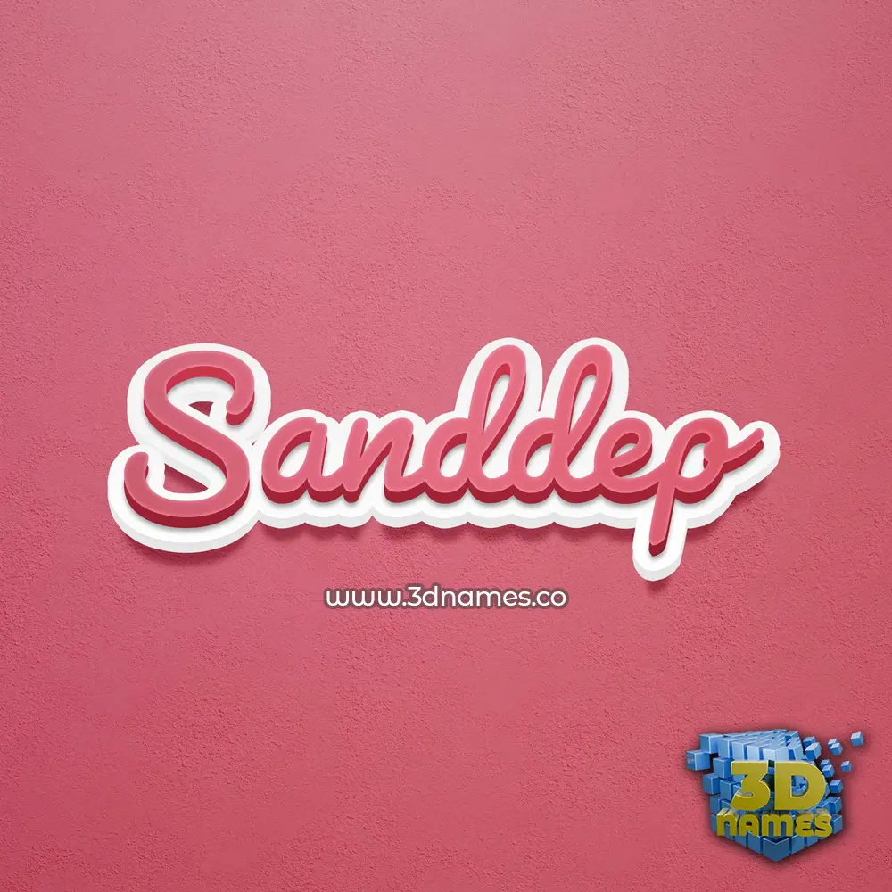 sanddep in Red Scribble style - 3D name wallpaper sanddep in Red Scribble style - 3D name wallpaper