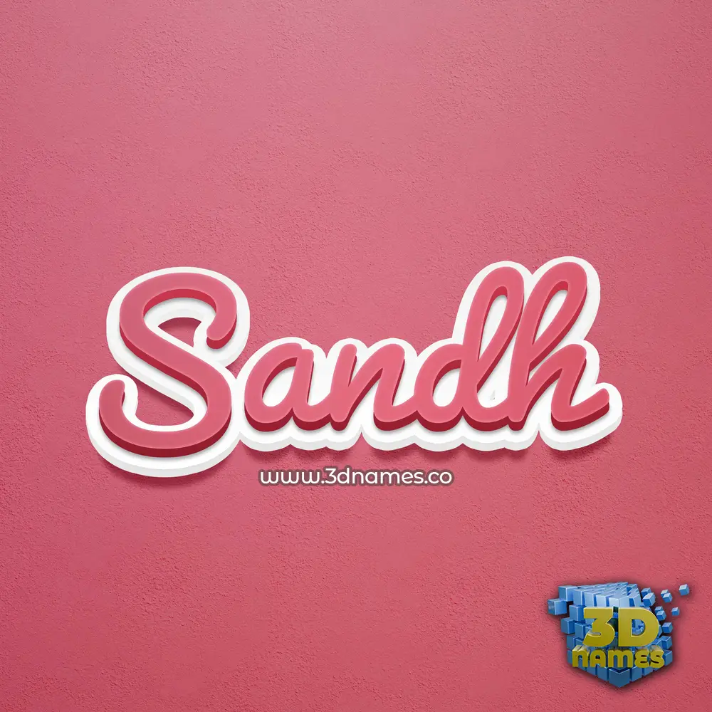 sandh in Red Scribble style - 3D name wallpaper sandh in Red Scribble style - 3D name wallpaper