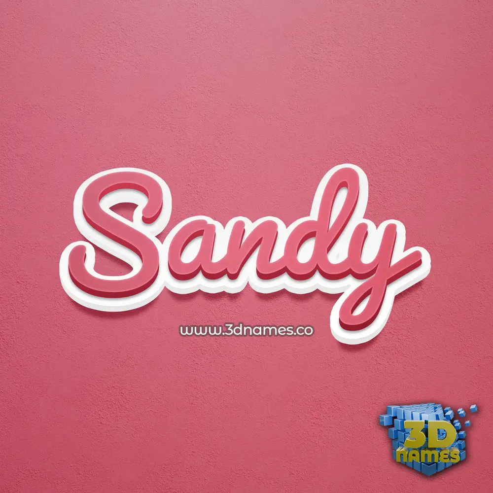 sandy in Red Scribble style - 3D name wallpaper sandy in Red Scribble style - 3D name wallpaper