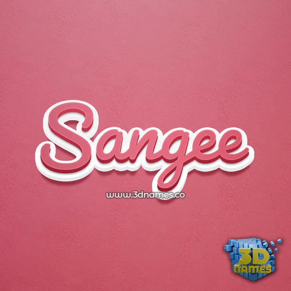 sangee in Red Scribble style - 3D name wallpaper sangee in Red Scribble style - 3D name wallpaper