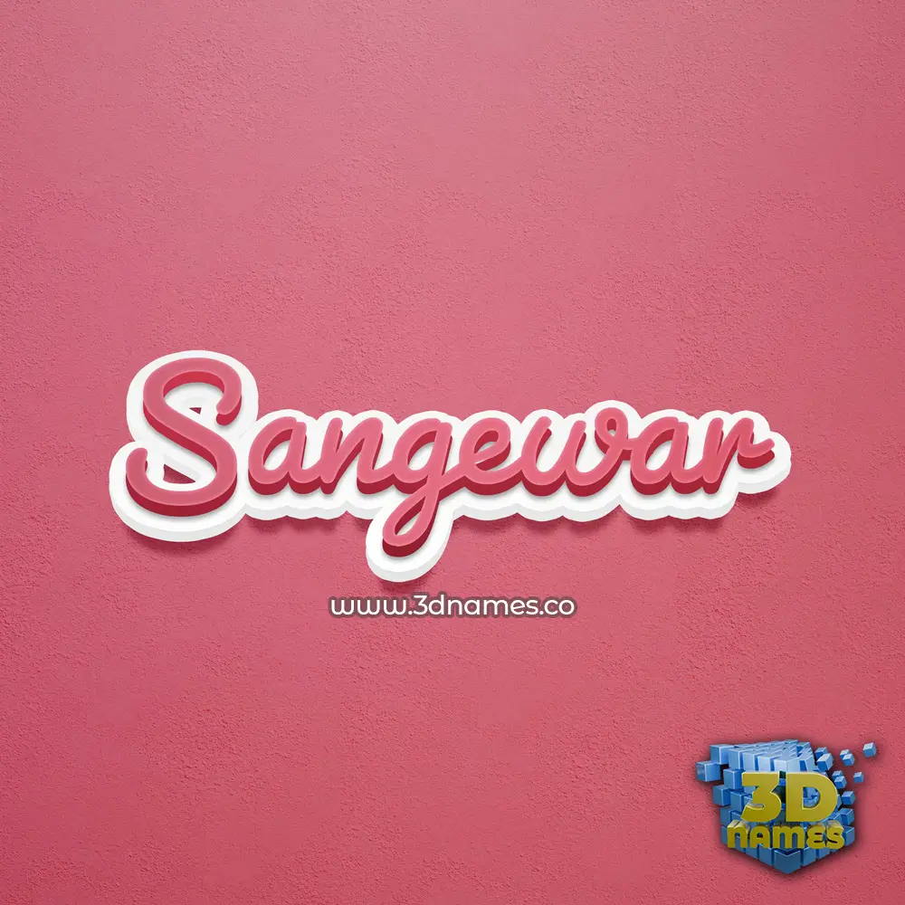 sangewar in Red Scribble style - 3D name wallpaper sangewar in Red Scribble style - 3D name wallpaper