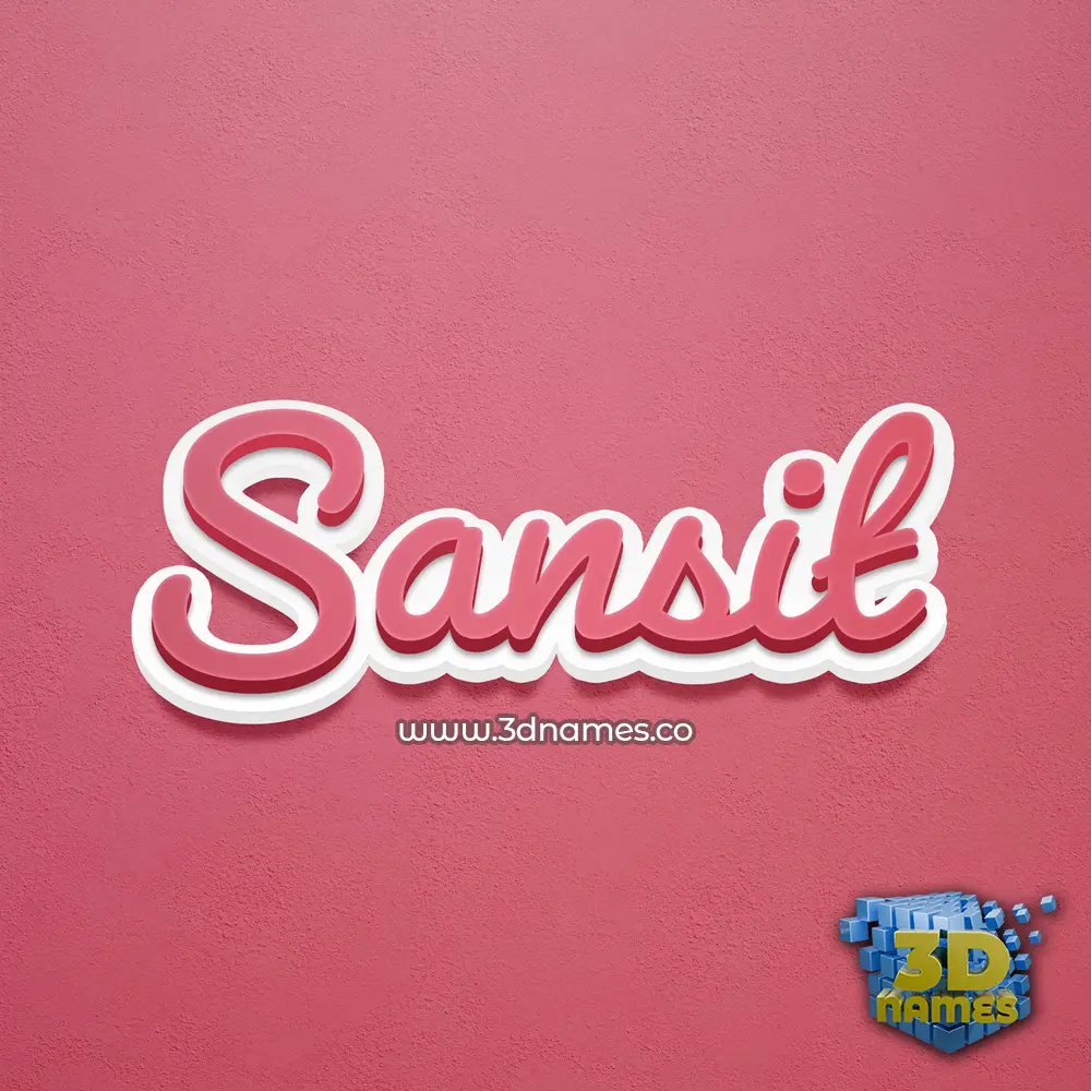 sansit in Red Scribble style - 3D name wallpaper sansit in Red Scribble style - 3D name wallpaper