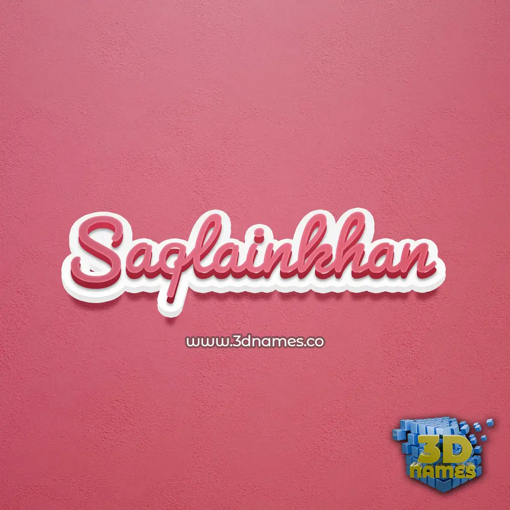 saqlainkhan in Red Scribble style - 3D name wallpaper saqlainkhan in Red Scribble style - 3D name wallpaper