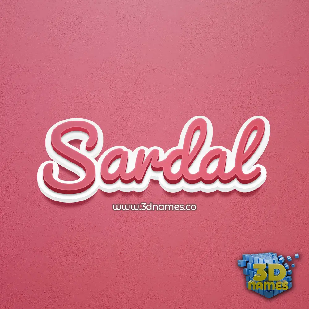 sardal in Red Scribble style - 3D name wallpaper sardal in Red Scribble style - 3D name wallpaper