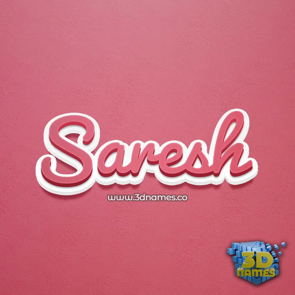 saresh in Red Scribble style - 3D name wallpaper saresh in Red Scribble style - 3D name wallpaper