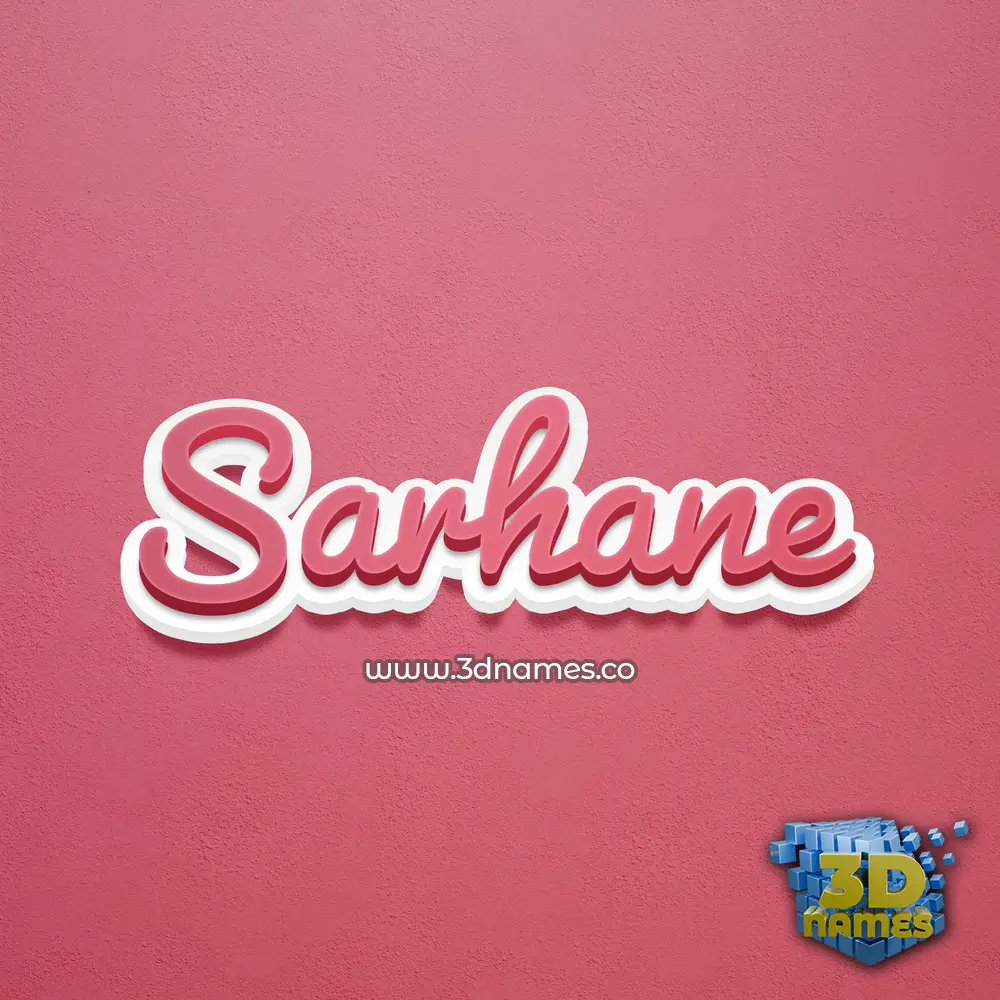 sarhane in Red Scribble style - 3D name wallpaper sarhane in Red Scribble style - 3D name wallpaper