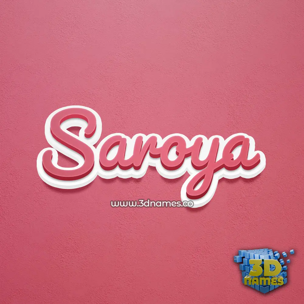 saroya in Red Scribble style - 3D name wallpaper saroya in Red Scribble style - 3D name wallpaper