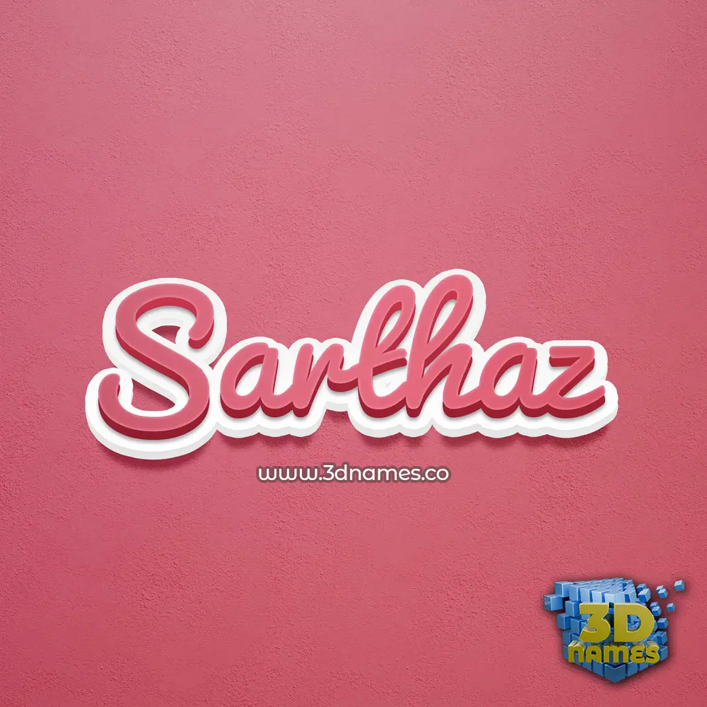 sarthaz in Red Scribble style - 3D name wallpaper sarthaz in Red Scribble style - 3D name wallpaper
