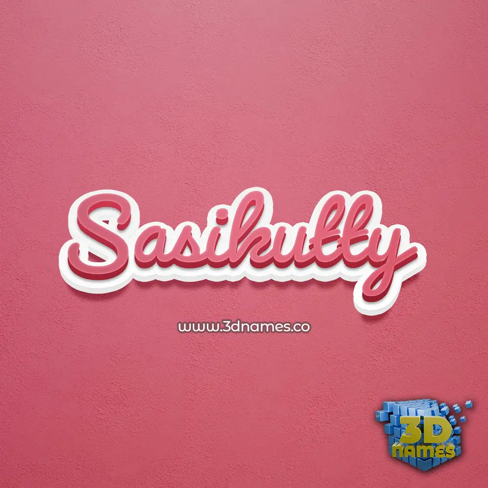 sasikutty in Red Scribble style - 3D name wallpaper sasikutty in Red Scribble style - 3D name wallpaper
