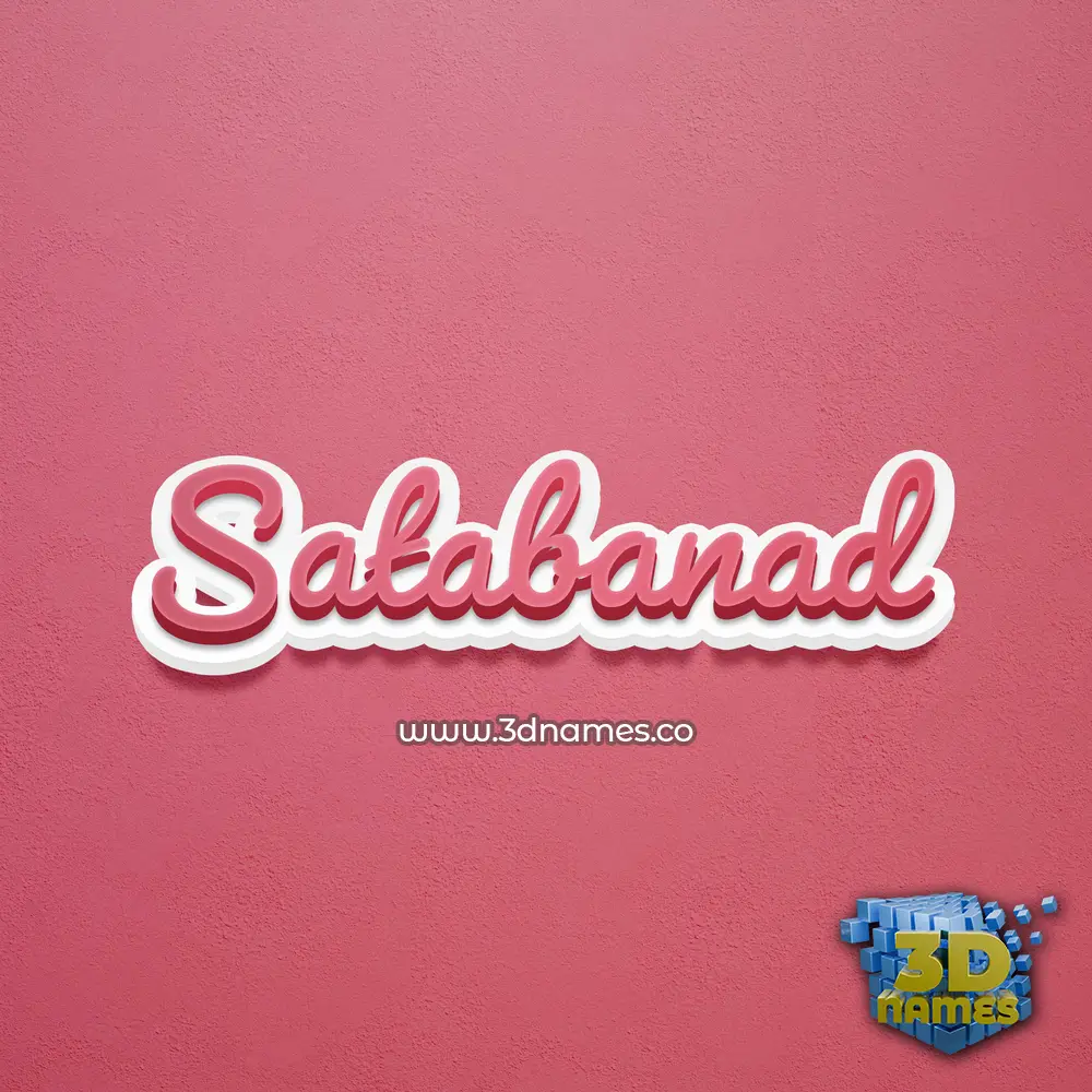 satabanad in Red Scribble style - 3D name wallpaper satabanad in Red Scribble style - 3D name wallpaper