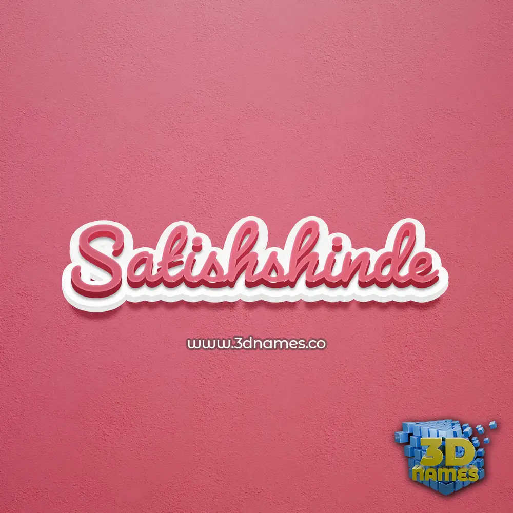 satishshinde in Red Scribble style - 3D name wallpaper satishshinde in Red Scribble style - 3D name wallpaper