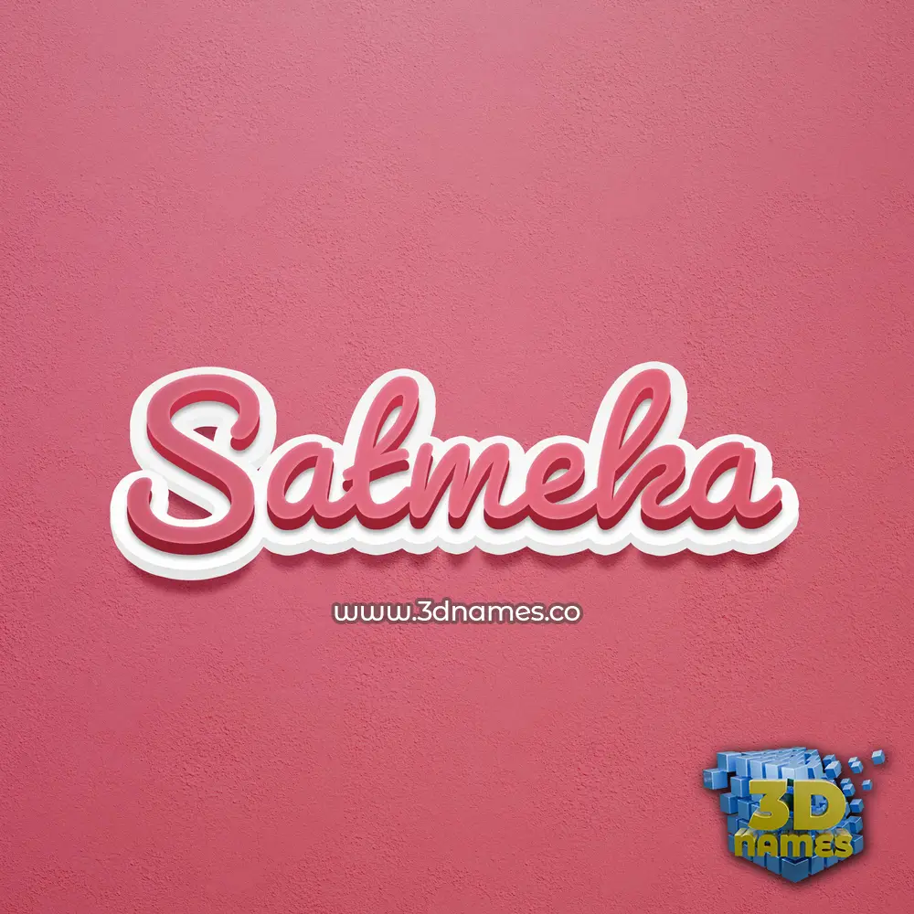 satmeka in Red Scribble style - 3D name wallpaper satmeka in Red Scribble style - 3D name wallpaper