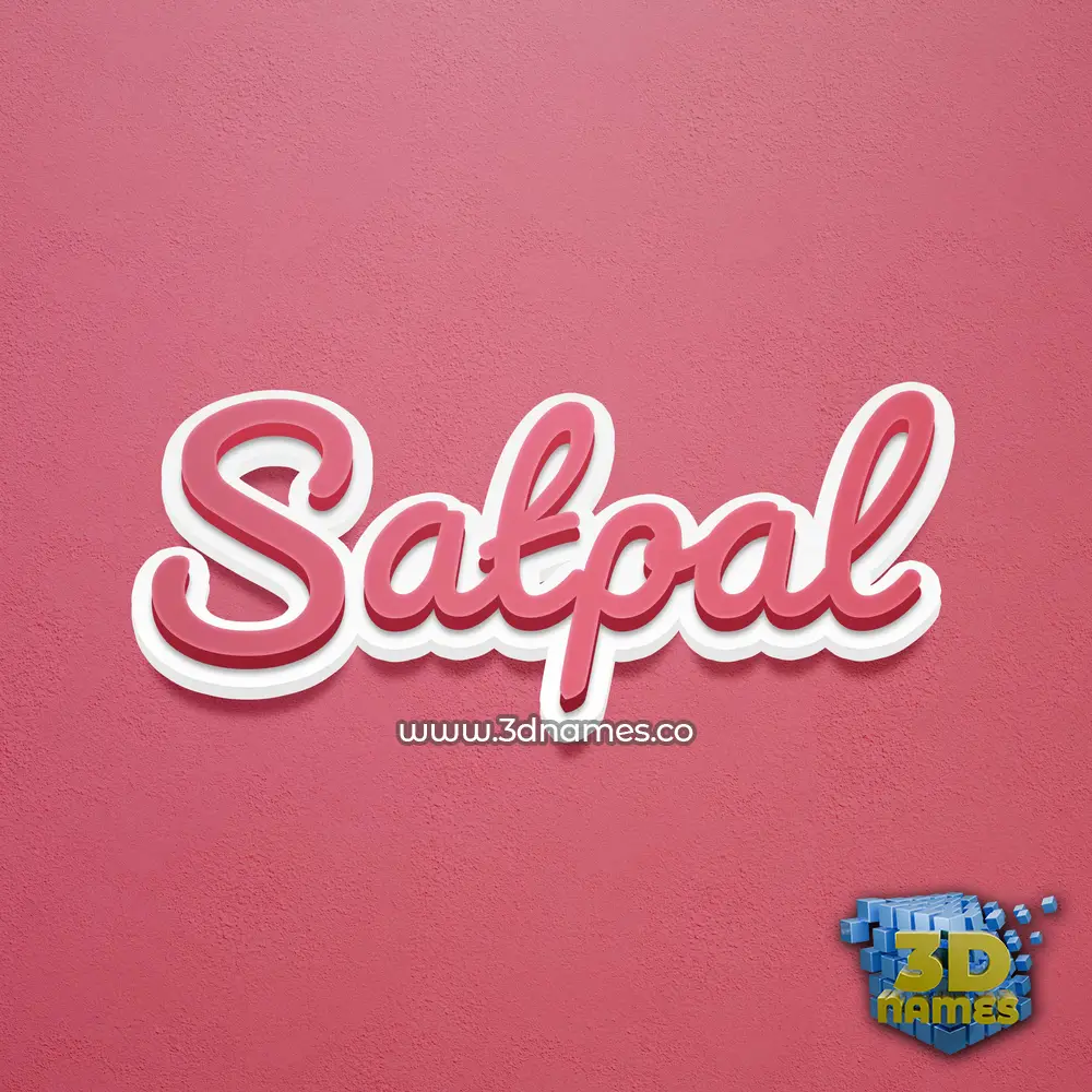 satpal in Red Scribble style - 3D name wallpaper satpal in Red Scribble style - 3D name wallpaper