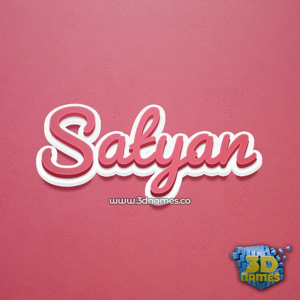 satyan in Red Scribble style - 3D name wallpaper satyan in Red Scribble style - 3D name wallpaper