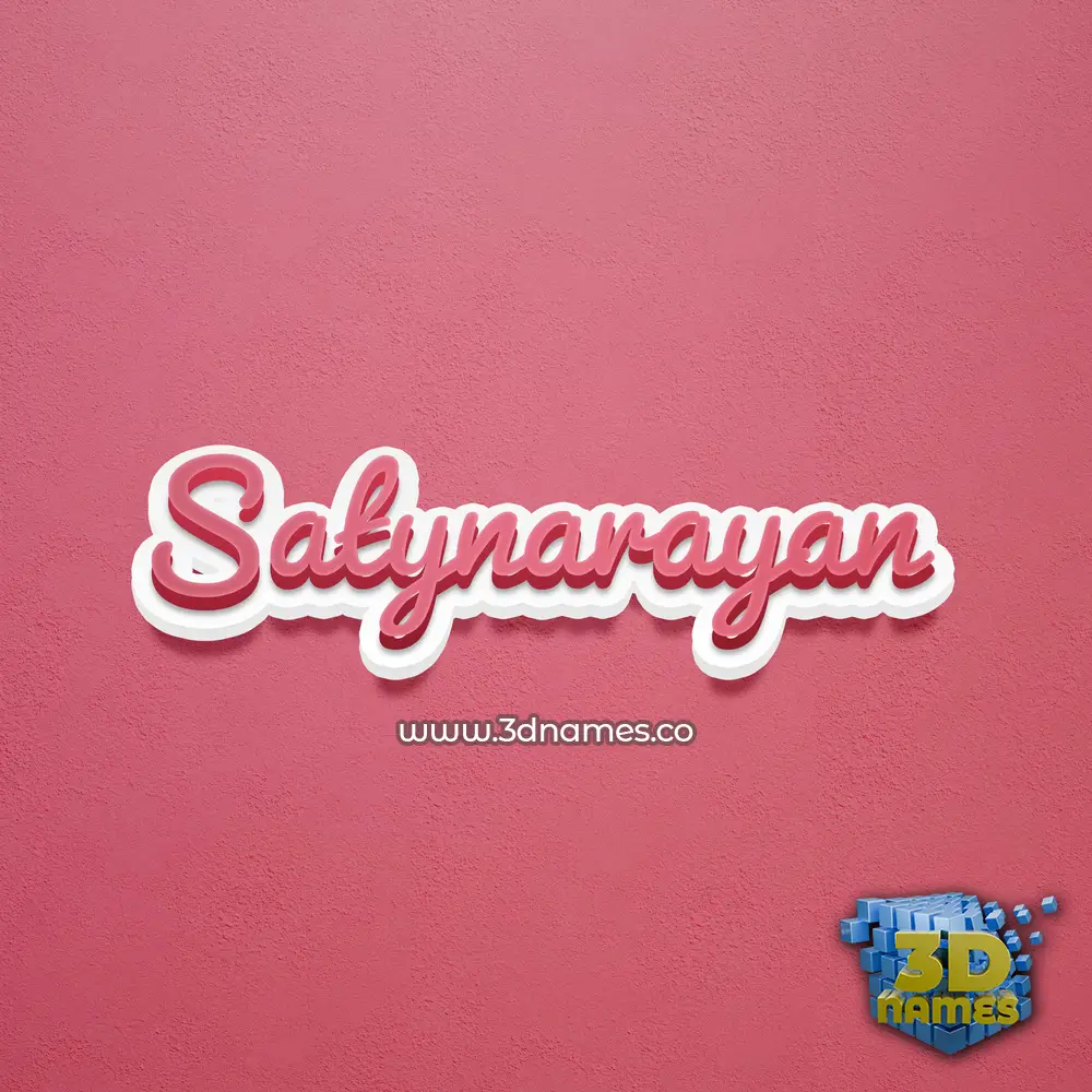 satynarayan in Red Scribble style - 3D name wallpaper satynarayan in Red Scribble style - 3D name wallpaper
