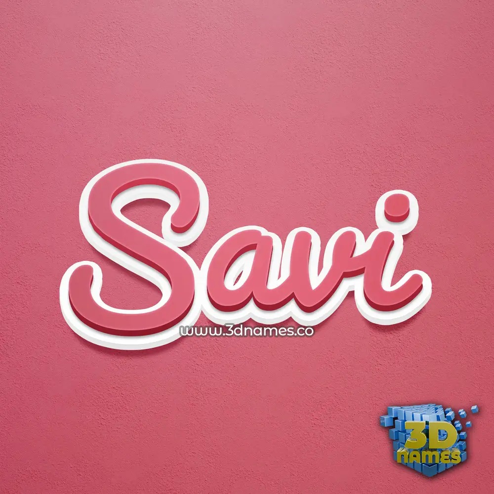 savi in Red Scribble style - 3D name wallpaper savi in Red Scribble style - 3D name wallpaper